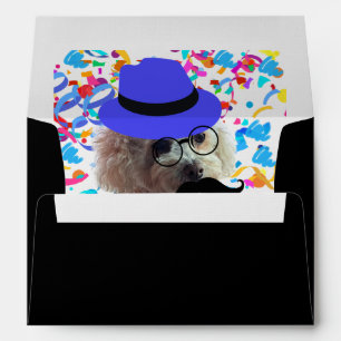Celebrate Happy Birthday Poodle Black Envelopes