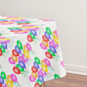Celebrate Happy Birthday Tablecloth