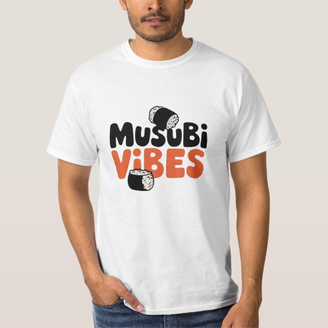 Celebrate Hawaiian Food with Musubi Art T-Shirt (Front)
