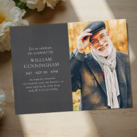 Celebrate His Life Modern Simple Minimalist Photo