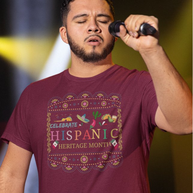 Celebrate Hispanic Heritage Month Design T-Shirt (Creator Uploaded)