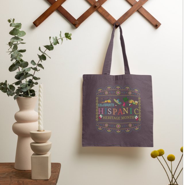 Celebrate Hispanic Heritage Month Design Tote Bag (Creator Uploaded)