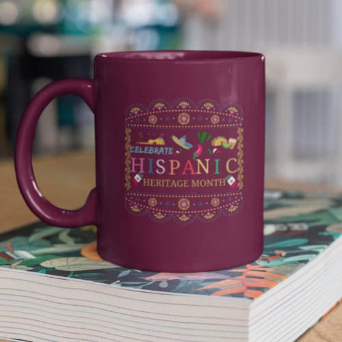 Celebrate Hispanic Heritage Month Design Two_Tone Coffee Mug