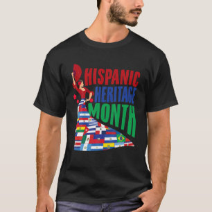 Celebrate Hispanic Heritage Month Women Dancing Me T-Shirt