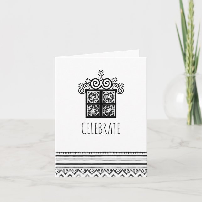 CELEBRATE | Hmong inspired card (Front)