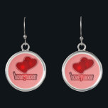 celebrate honeymoons earrings<br><div class="desc">Honeymoon, for valentines day, wedding, Honymoon gifts , marry me, love, i love you, red hearts,  beautiful and romantic, love two hearts,  to celebrate their marriage, ... celebrate honeymoons,  
You can change the Background</div>
