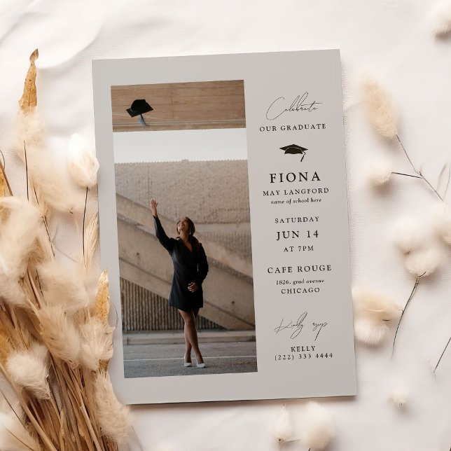 Celebrate in Style Elegant Graduation Party Invitation (Creator Uploaded)