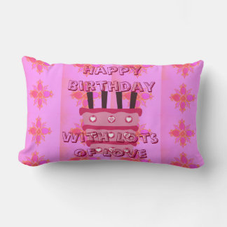 Celebrate in Style: Lovely Birthday for Home Décor Lumbar Pillow