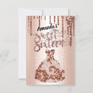 Celebrate in Style with Sweet Sixteen Rose Floral Invitation