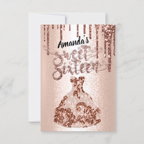 Celebrate in Style with Sweet Sixteen Rose Floral  Invitation