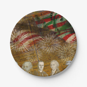 Celebrate Independence Day Paper Plates