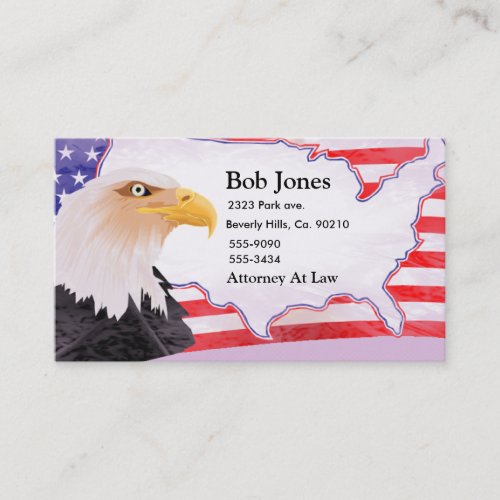Celebrate Independence Eagle Business Cards