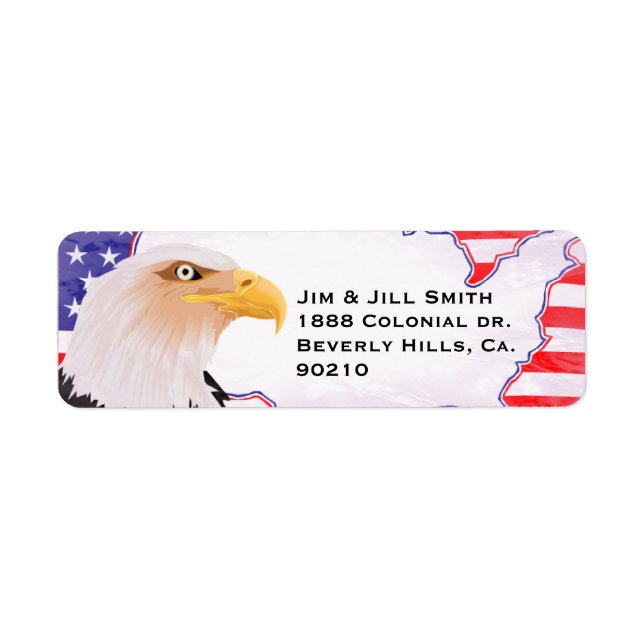 Celebrate Independence Eagle Label (Front)