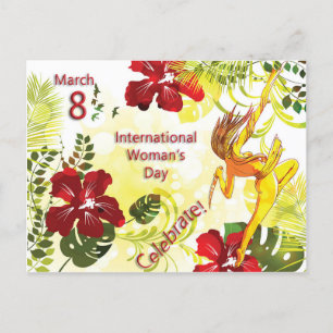 Celebrate - International Woman's Day Postcard