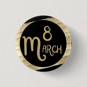 Celebrate international women's day 8th March 2025 Button