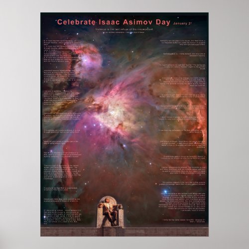 Celebrate Isaac Asimov Day Poster