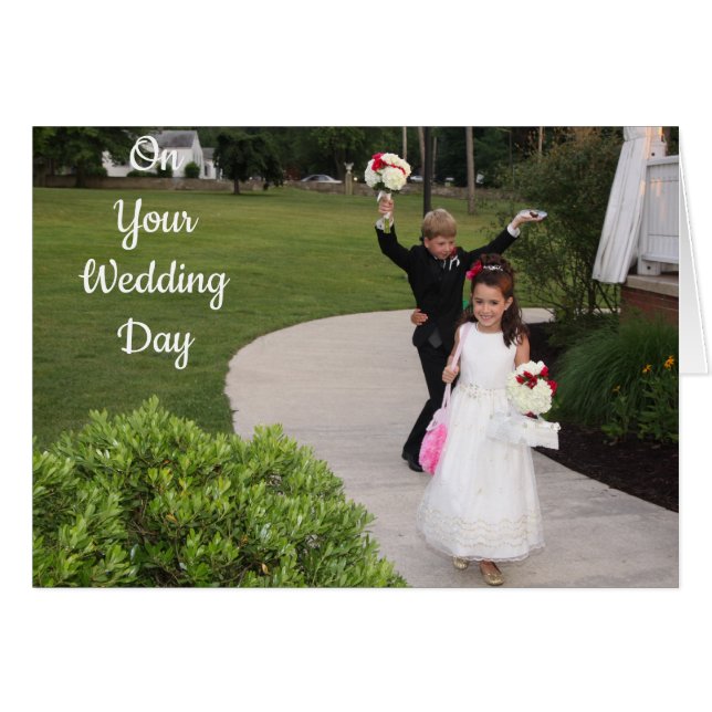 CELEBRATE ***IT IS YOUR WEDDING DAY*** (Front Horizontal)