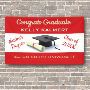 Celebrate it! Master's Degree Graduation Banner