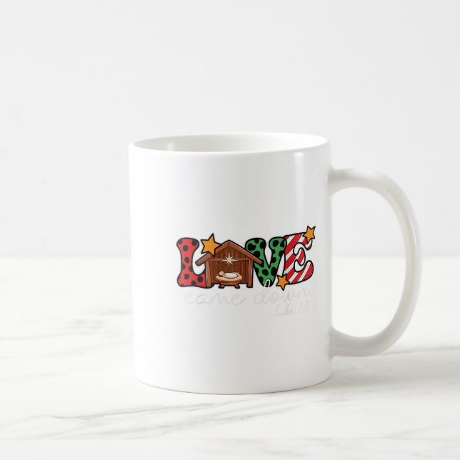 Celebrate Joyful Christian Christmas Bible, Love C Coffee Mug (Right)