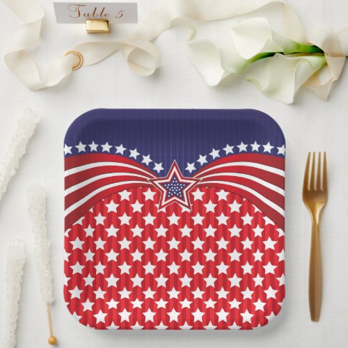 Celebrate July Fourth  Paper Plates