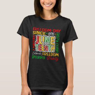 Celebrate Juneteenth 1865 Afro Black American Blac T-Shirt