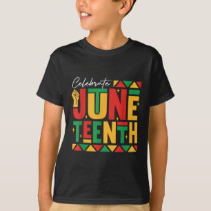 Celebrate Juneteenth 1865 Black Freedom Black Hist T-Shirt