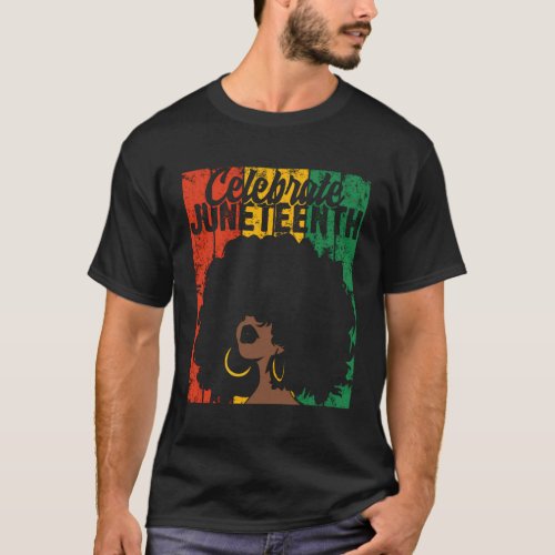 Celebrate Juneteenth African Colors T_Shirt