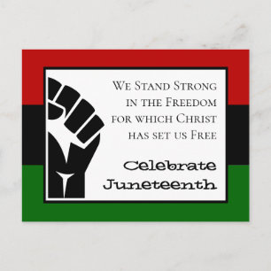 CELEBRATE JUNETEENTH Customizable Christian Verse Postcard