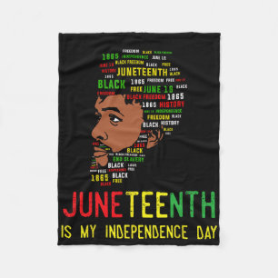 Celebrate Juneteenth Independence Day Black Men Fa Fleece Blanket