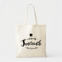 Celebrate Juneteenth Star Tote Bag