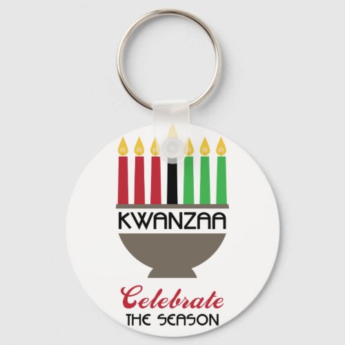 Celebrate Kwanzaa Keychain