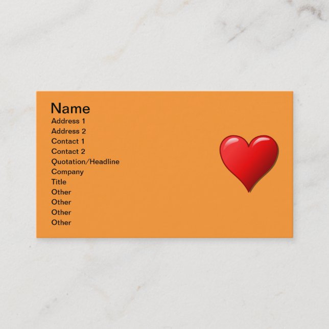 Celebrate Life Business Card (Front)