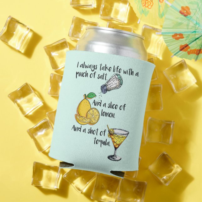 Celebrate life, funny sayings gift can cooler (In Situ Summer)