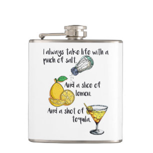 Celebrate life, funny sayings gift flask