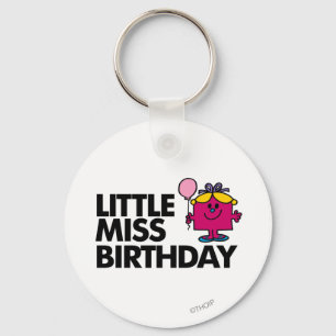 Celebrate Little Miss Birthday Keychain