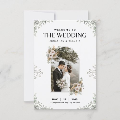 Celebrate Love and Joy with this Stunning Wedding  Invitation