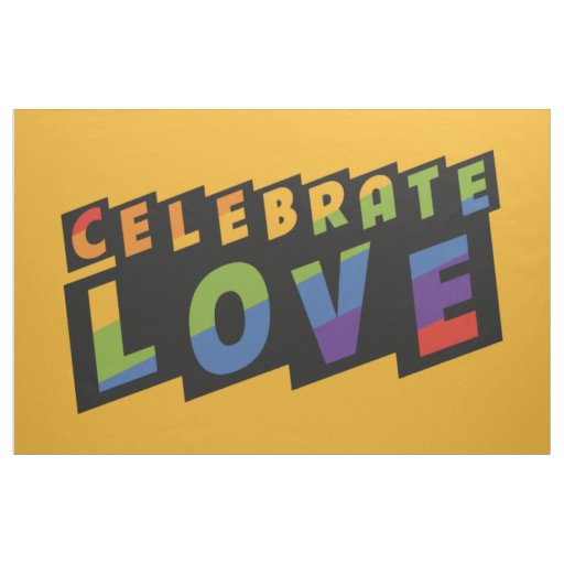 Celebrate Love custom fabric