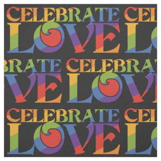 Celebrate Love custom fabric