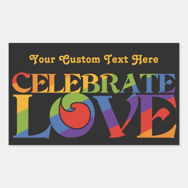 Celebrate Love custom stickers (Front)