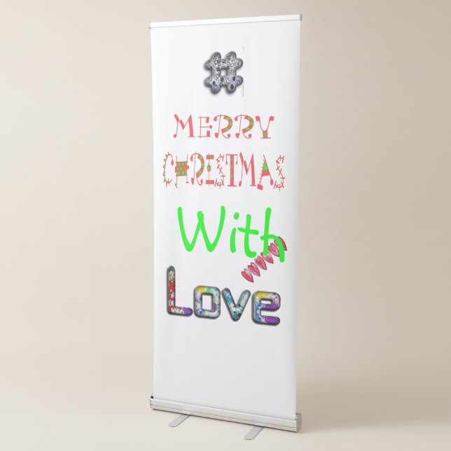 Celebrate Love: First Christmas Tender Hashtag Retractable Banner (3/4)