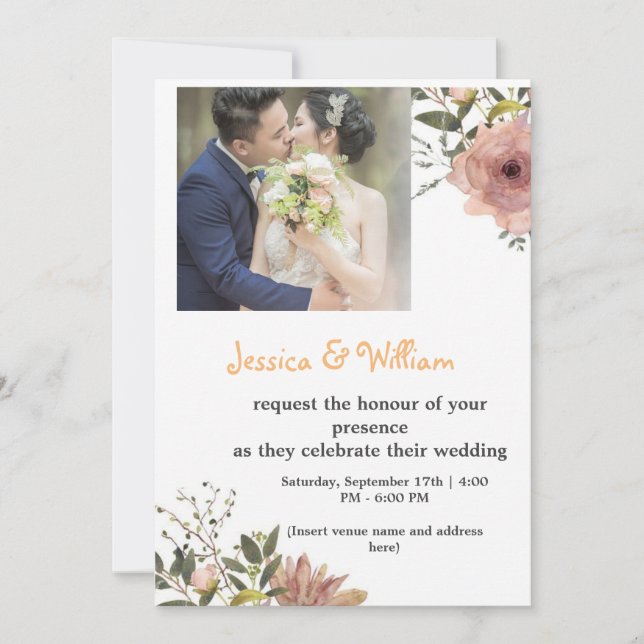 Celebrate Love! Jessica & William | September 17th Invitation (Front)