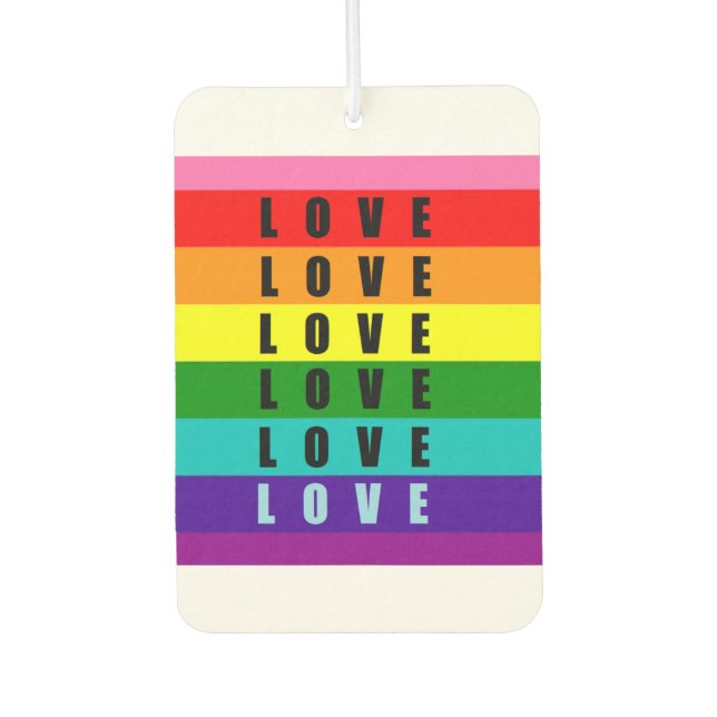 Celebrate love, pride, and authenticity  air freshener (Front)