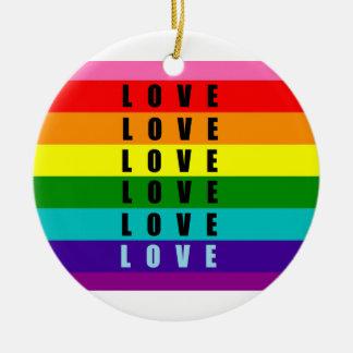 Celebrate love, pride, and authenticity ceramic ornament