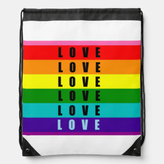 Celebrate love, pride, and authenticity drawstring bag