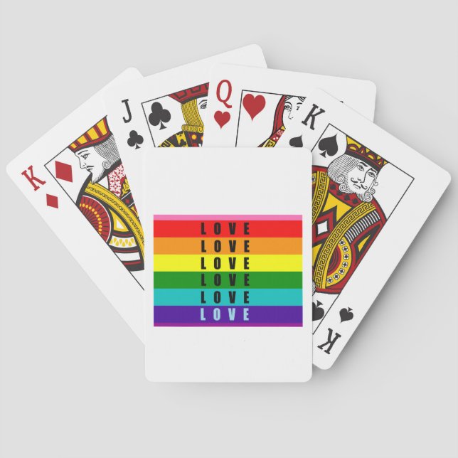 Celebrate love, pride, and authenticity  poker cards (Back)