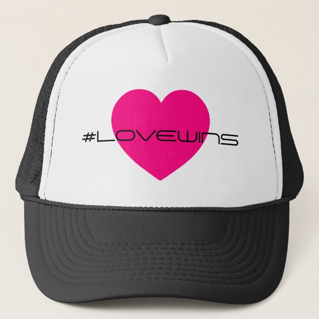 Celebrate Love Wins Equality Love Trucker Hat (Front)