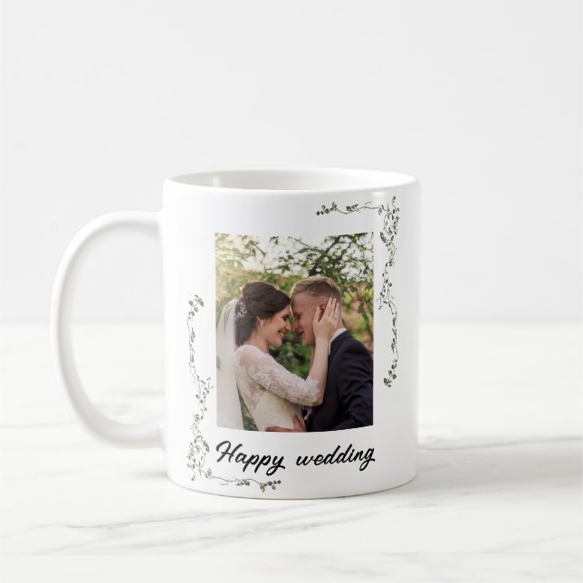 Celebrate Love with Personalized Wedding Photo Mug (Left)