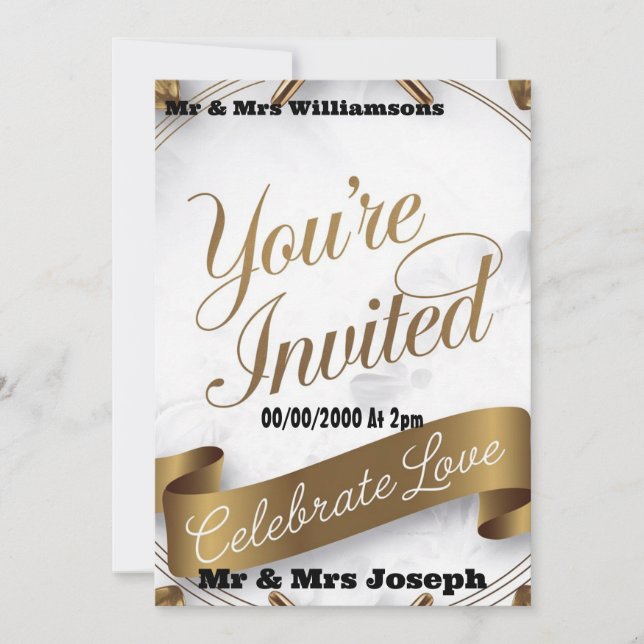 Celebrate Love You’re Invited to a Beautiful Day Invitation (Front)