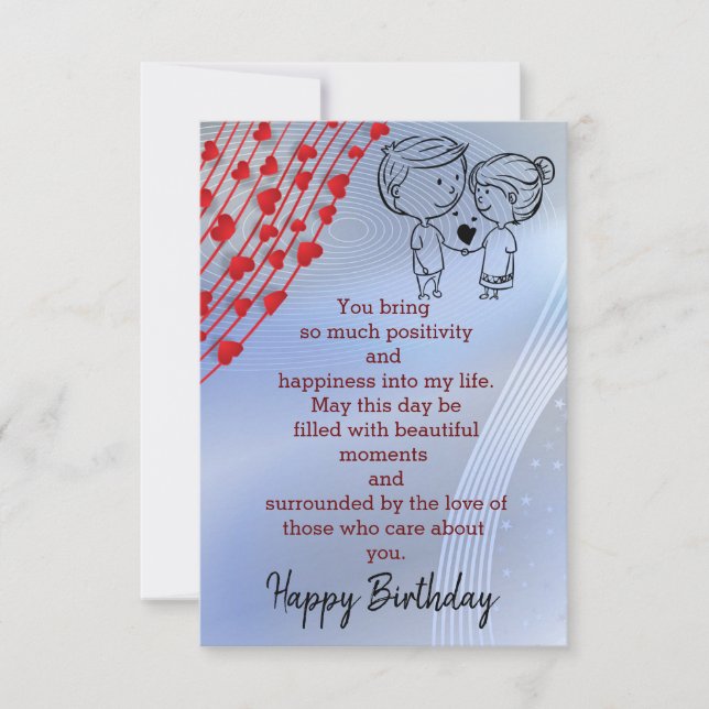 Celebrate lover's birthday card (Front)