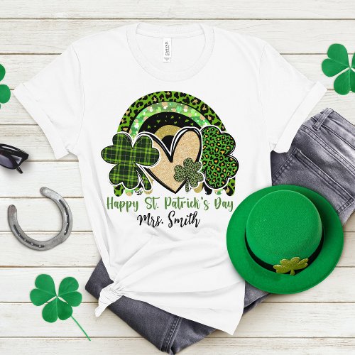 Celebrate Luck  Love Personalized St Patricks  T_Shirt